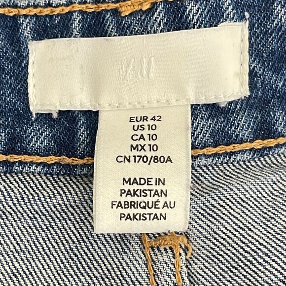 H&M Slim Mom High Ankle Jeans Women's Size 10 - Picture 3 of 8